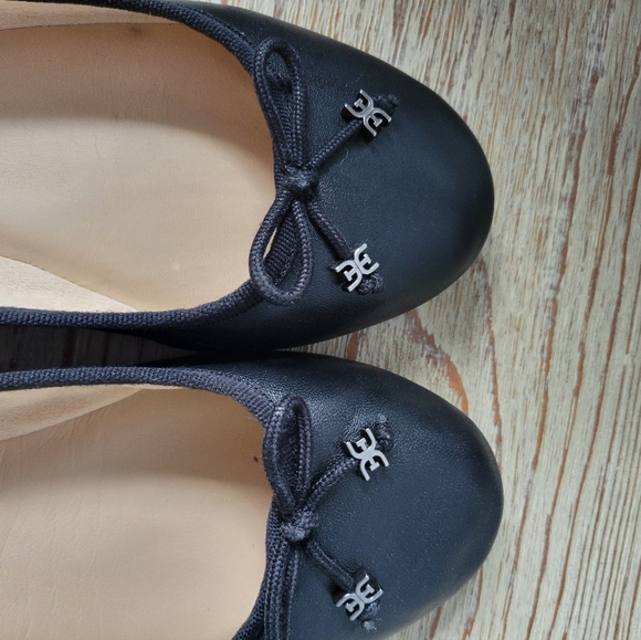 Sam Edelman Black Leather Ballet Flats Felicia Luxe Sz 8.5 - Picture 8 of 13